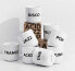 PLTY - Dance Mug - Mug without Handle - Hand Glazed White Porcelain - Coffee Mug - Beat - Danish Design