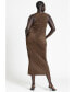 Plus Size Ruched Dress W Slit