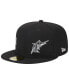 Фото #4 товара Men's Black Florida Marlins Jersey 59FIFTY Fitted Hat