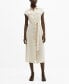 ფოტო #1 პროდუქტის Women's 100% Linen Shirty Dress