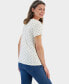 ფოტო #2 პროდუქტის Women's Printed Short-Sleeve Scoop-Neck Top, Created for Macy's