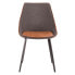Фото #2 товара Marche TwoTone Chair in Faux Leather and Fabric Set of 2