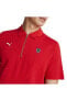 Ferrari Style Jacquard Erkek Kırmızı Günlük Stil Polo Tişört 53833102