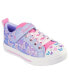 Фото #1 товара Little Girls’ Twinkle Toes: Twinkle Sparks - Ombre Flutter Stay-Put Light-Up Casual Sneakers from Finish Line