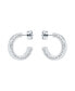 ფოტო #2 პროდუქტის SENATTA: Crystal Hoop Earrings For Women