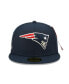 Фото #4 товара Men's x Alpha Industries Navy New England Patriots Alpha 59FIFTY Fitted Hat