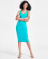 ფოტო #1 პროდუქტის Women's Sleeveless Midi Bodycon Dress, Created for Macy's