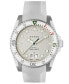 ფოტო #1 პროდუქტის Men's Swiss Dive White Rubber Strap Watch 40mm