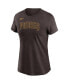 ფოტო #3 პროდუქტის Women's Brown San Diego Padres Wordmark T-shirt
