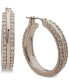 ფოტო #1 პროდუქტის "Small Gold-Tone Pavé Small Hoop Earrings 1"