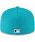 Фото #4 товара Men's Teal Florida Marlins Cooperstown Collection Turn Back The Clock 59FIFTY Fitted Hat