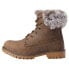 Lugz Rucker Hi Faux Fur Lace Up Womens Brown Casual Boots WRUCKHFUD-2185