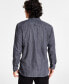 Фото #2 товара Men's Peyton Grey Wash Denim Shirt, Created for Macy's