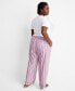 Фото #8 товара Women's Printed Poplin Pajama Pants XS-3X, Created for Macy's