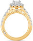 ფოტო #5 პროდუქტის Diamond Princess Bridal Set (2 ct. t.w.) in 18k White, Yellow or Rose Gold