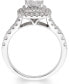 ფოტო #3 პროდუქტის Diamond Princess Halo Engagement Ring (1 ct. t.w.) in 14k White Gold