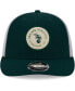 Фото #3 товара Men's Green Oakland Athletics Circle Trucker Low Profile 9FIFTY Snapback Hat