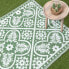 Outdoor-Teppich mit floralem Blattmuster