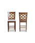 Фото #4 товара Ramiro Modern and Contemporary Transitional Wood Counter Stool Set, 2 Piece