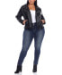 Фото #3 товара Plus Size Faux Leather Jacket