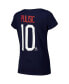 ფოტო #2 პროდუქტის Women's Christian Pulisic Navy USMNT Name Number T-Shirt