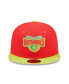 Фото #3 товара Men's Red, Neon Green Washington Nationals 2008 Inaugural Season Lava Highlighter Combo 59FIFTY Fitted Hat