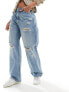 Фото #5 товара Reclaimed Vintage low rise baggy jean in light blue