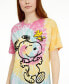 Juniors' Snoopy Woodstock Printed Graphic T-Shirt