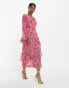 Фото #8 товара Never Fully Dressed ruffle midaxi dress in pink