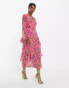 Фото #4 товара Never Fully Dressed ruffle midaxi dress in pink