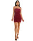 ფოტო #1 პროდუქტის Juniors' Metallic Ruched Sheath Dress