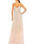 Фото #2 товара Mac Duggal Embellished V Neck Sleeveless Column Gown Women's