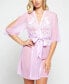 Cold Shoulder Detail with Floral Applique Mesh Robe Lingerie