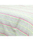 Фото #2 товара Groovy Stripe- Recycled Plastic/Sustainable Cotton Twin Size Duvet Cover Set