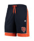 Фото #3 товара Men's Navy, Orange Chicago Bears Fan Favorite Fashion Shorts