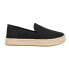 Фото #1 товара TOMS Carolina Espadrille Slip On Womens Black Flats Casual 10020990T-001