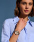 Women's Dogwood Carnation Gold-Tone Stainless Steel Watch 36mm