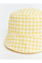LCW baby Ekose Desenli Kız Bebek Bucket Şapka