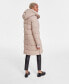 Petite Hooded Collared Puffer Coat