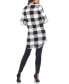 ფოტო #2 პროდუქტის Women's Plaid Tunic Shirt