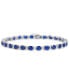 Браслет EFFY Emerald Diamond Gold. Sapphire (White Gold), 7 1/2 Inches - фото #6