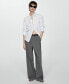 ფოტო #8 პროდუქტის Women's Pinstripe Suit Pants