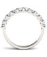 ფოტო #2 პროდუქტის Moissanite Round Anniversary Band (1 ct. t.w. Diamond Equivalent) in 14k White Gold