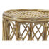 Set of 3 tables DKD Home Decor 39 x 39 x 41 cm Natural wicker