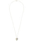 ფოტო #3 პროდუქტის Diamond Palm Tree Pendant Necklace (1/5 ct. t.w.) in 10k Gold, 16" + 2" extender, Created for Macy's