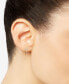 ფოტო #2 პროდუქტის Diamond Cross Earrings (1/8 ct. t.w.) in 14k White or Yellow Gold, Created for Macy's