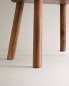 Bevelled acacia stool Коричневый, 33 x 25 x 22 cm - фото #4