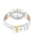 Women's Quartz Transparency White Genuine Leather Watch 34mm