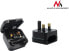Maclean Adapter podróżny UK na gniazdo EU czarny (MCE71)