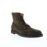 Фото #2 товара Bruno Magli Gleason BM1GLNO1 Mens Brown Suede Lace Up Casual Dress Boots